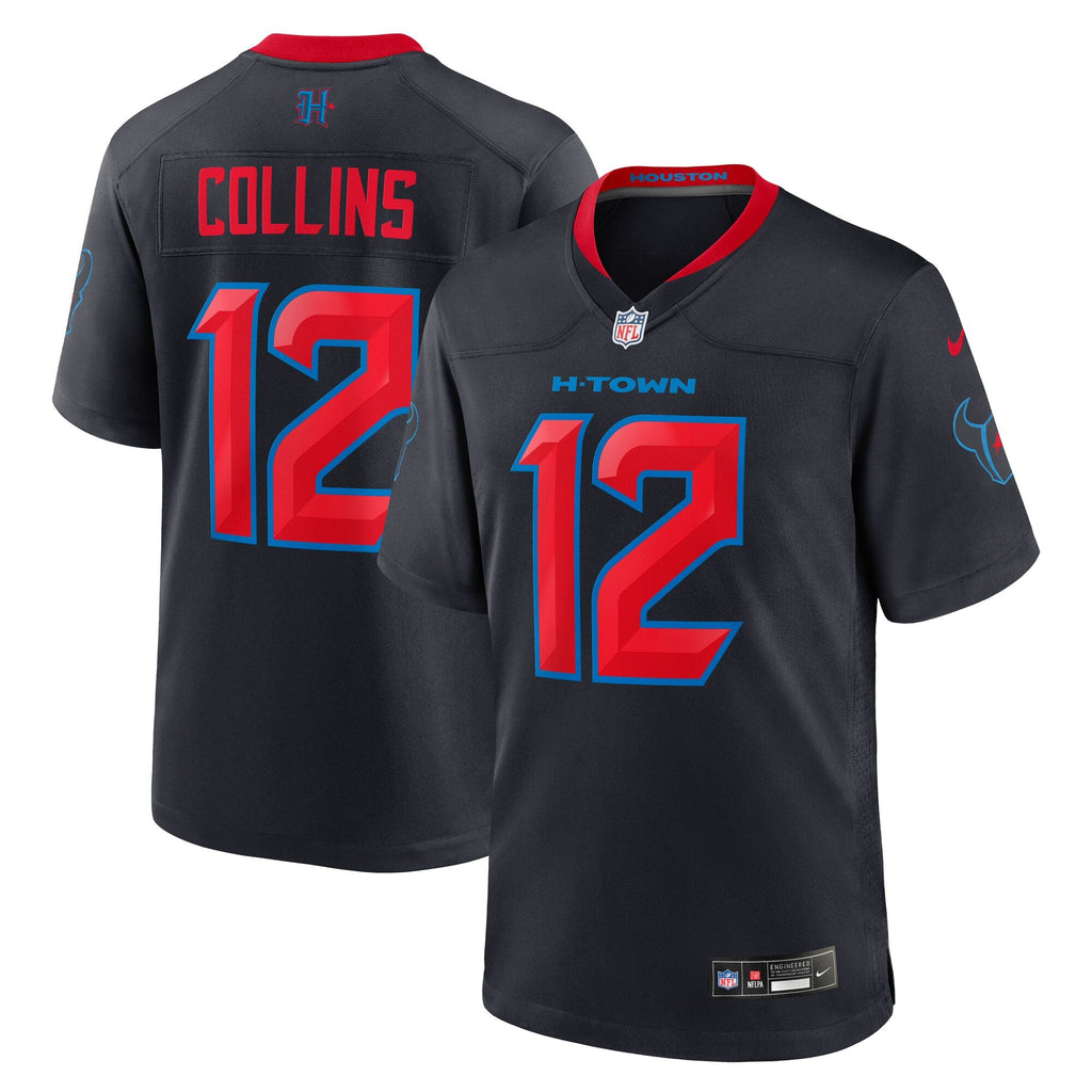 Houston Texans Nico Collins Navy 2nd Alternate Game Football Jersey