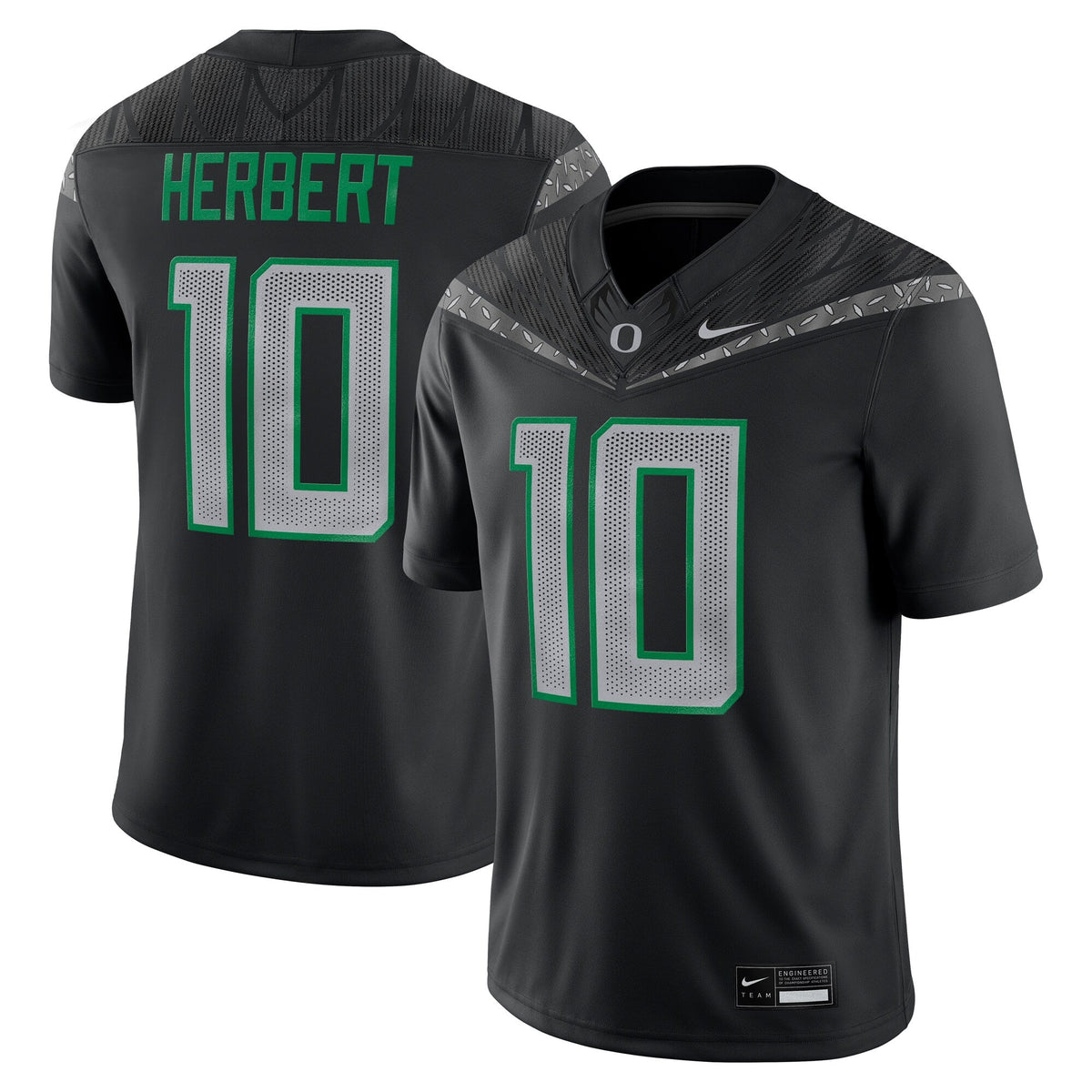 Justin Herbert Oregon Ducks Alumni Game Jersey - Black