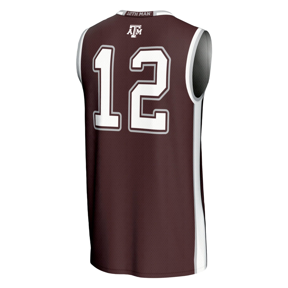 #12 Maroon Texas A&M Aggies Basketball Lightweight Fashion Jersey