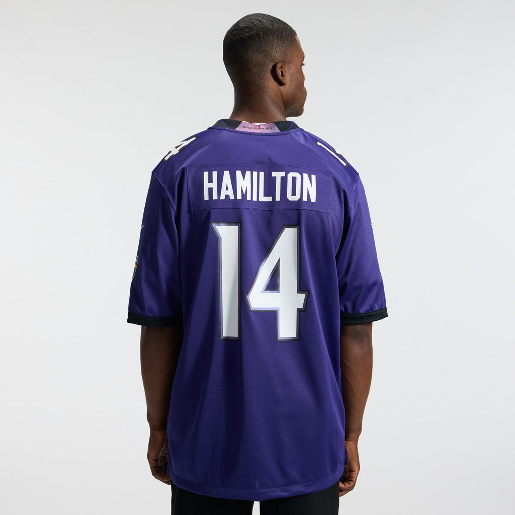 Baltimore Ravens Kyle Hamilton Purple Team Game Football Jersey