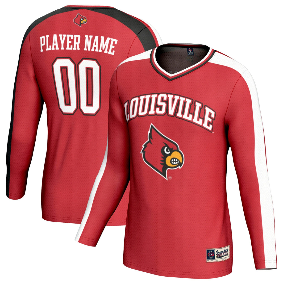 Louisville Cardinals NIL Pick-A-Player Lightweight Collegiate Volleyball Fashion Jersey - Red