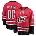Carolina Hurricanes Red Alternate Breakaway Custom Hockey Jersey