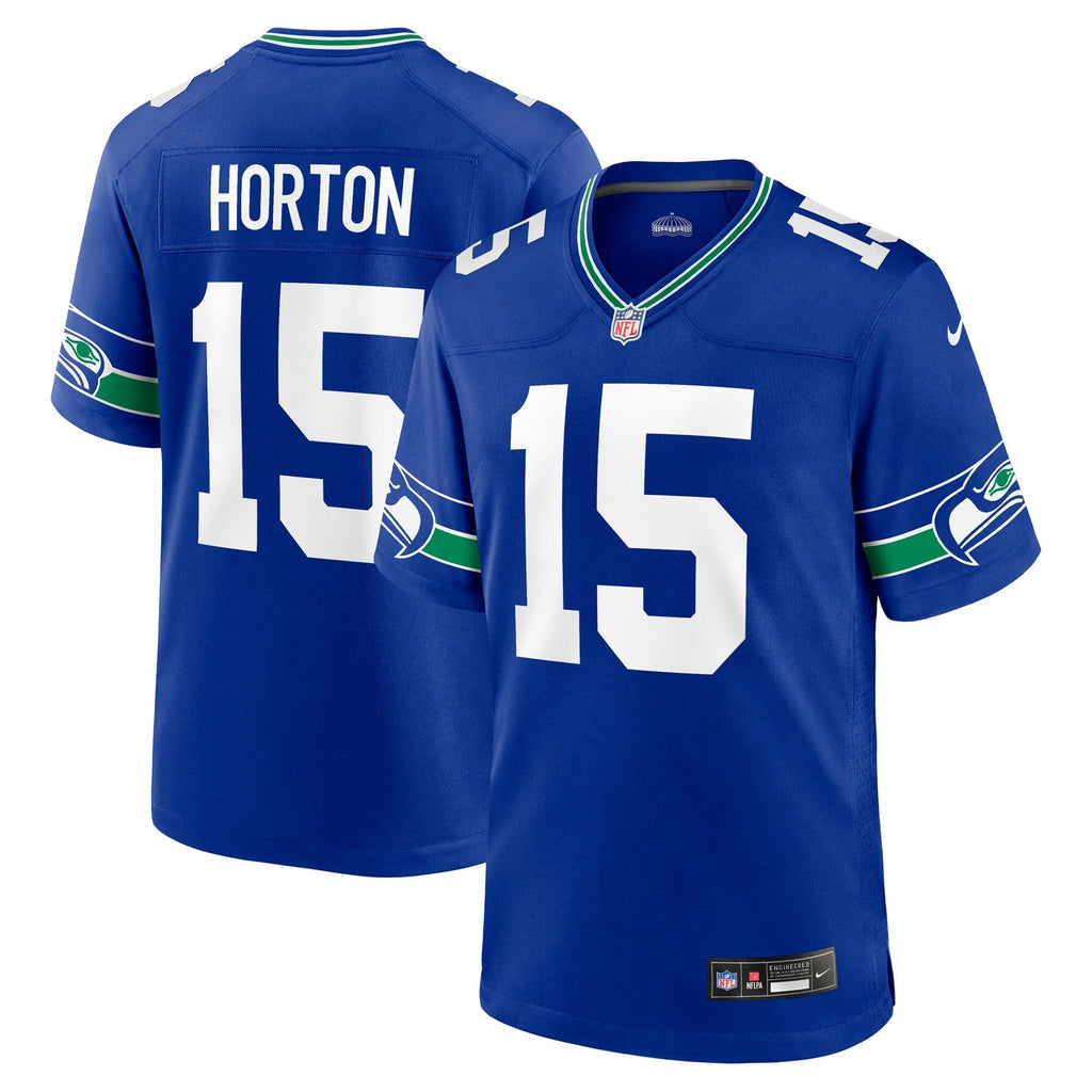 Seattle Seahawks Tory Horton Royal Alternate Game Football Jersey