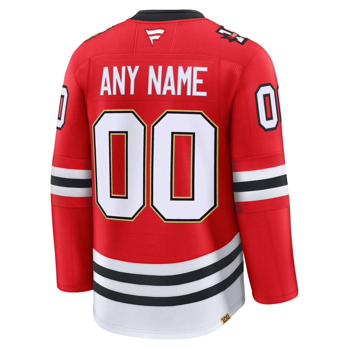Chicago Blackhawks Red Centennial Premium Custom Jersey