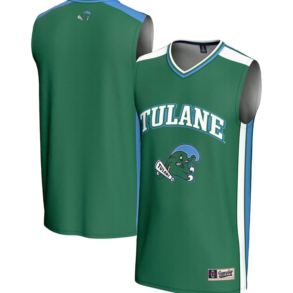 Tulane Green Wave Spirit Basketball Jersey - Green