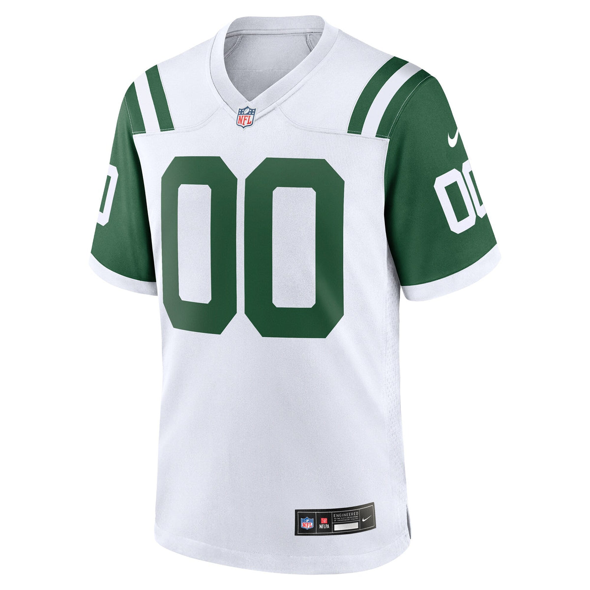 New York Jets White Classic Alternate Custom Replica Football Jersey