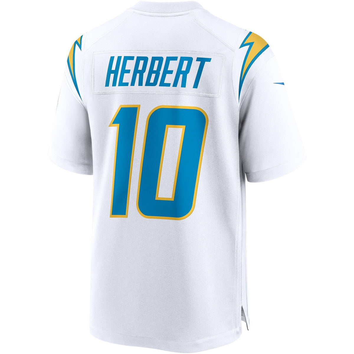 Los Angeles Chargers Justin Herbert White Game Football Jersey