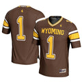 #1 Brown Wyoming Cowboys Football Jersey