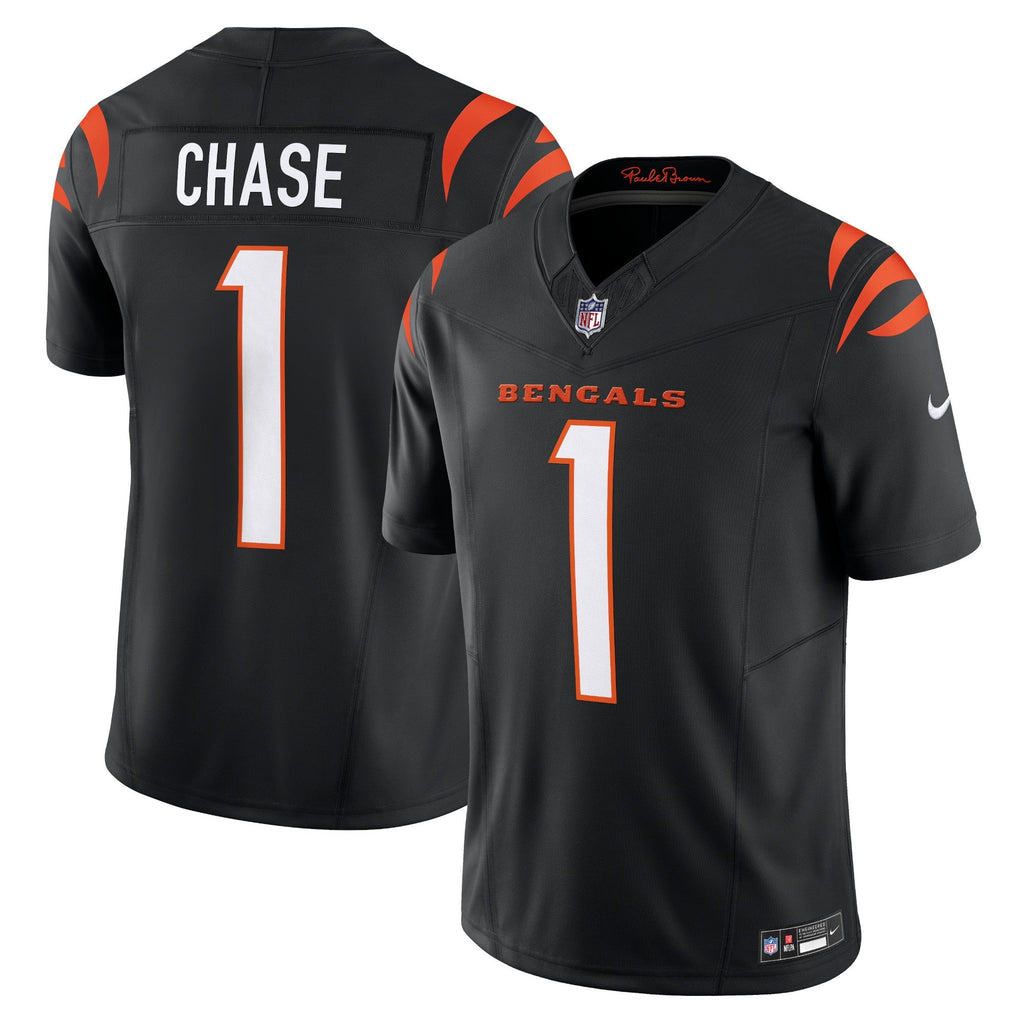 Cincinnati Bengals Ja'Marr Chase Black Vapor F.U.S.E. Limited Football Jersey