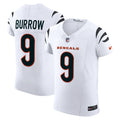 Cincinnati Bengals Joe Burrow White Vapor F.U.S.E. Elite Football Jersey