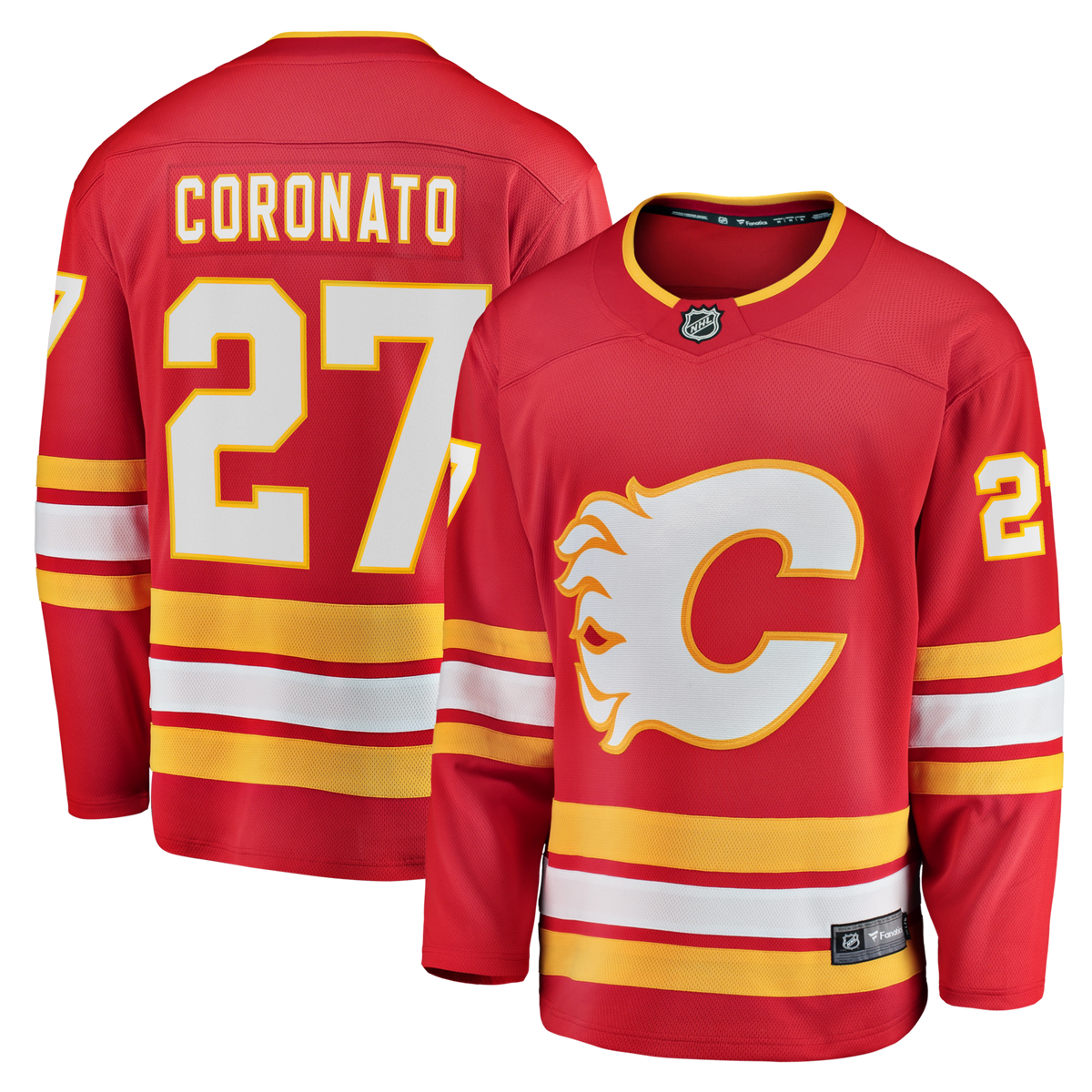 Calgary Flames Matt Coronato Red Home Breakaway Hockey Jersey