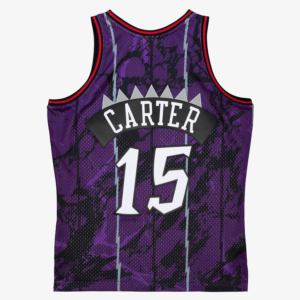 Toronto Raptors Vince Carter 1998 Team Marble Swingman Jersey - Purple