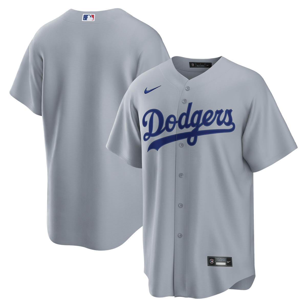 Los Angeles Dodgers Gray Road Replica Baseball Jersey
