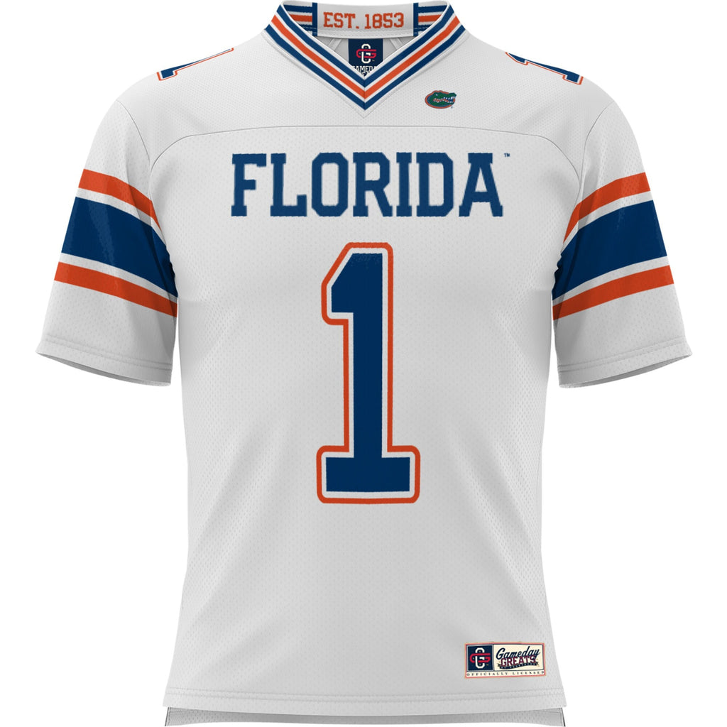 #1 Florida Gators Football Jersey - White