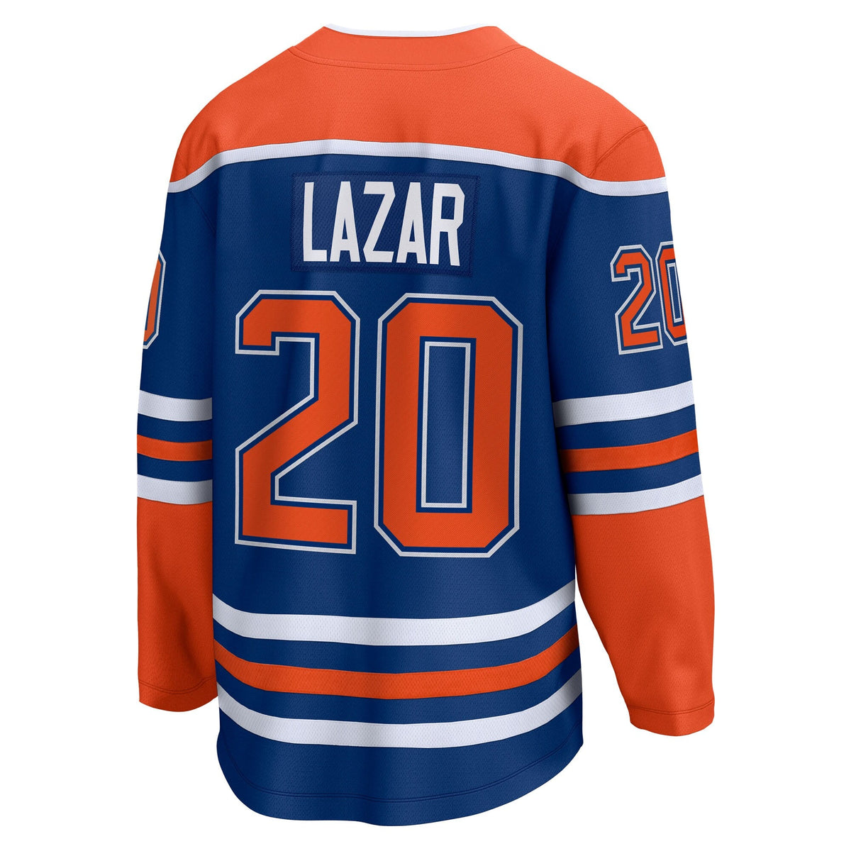 Edmonton Oilers Curtis Lazar Royal Home Breakaway Hockey Jersey