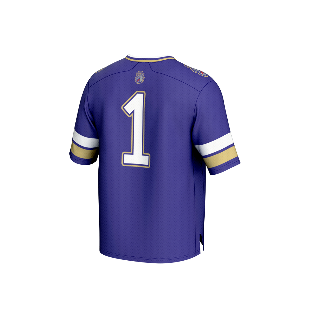 #1 Purple James Madison Dukes Lightweight Collegiate Football Fashion Jersey