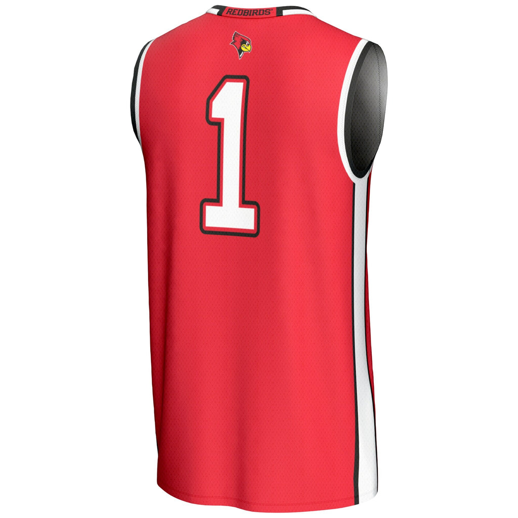 #1 Illinois State Redbirds Lightweight Basketball Jersey - Red