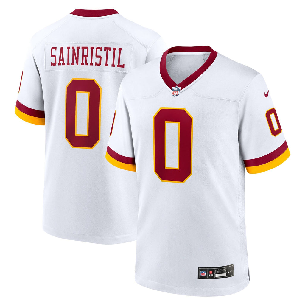 Washington Commanders Mike Sainristil White Game Super Bowl Era Football Jersey