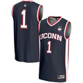 #1 Navy UConn Huskies Lightweight Basketball Jersey