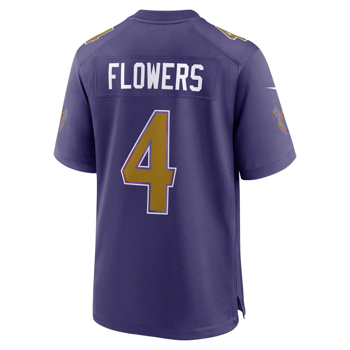 Baltimore Ravens Zay Flowers Purple Alternate Game Football Jersey