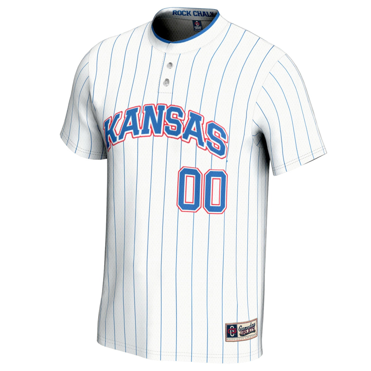 Kansas Jayhawks NIL Pick-A-Player Lightweight Softball Jersey - White