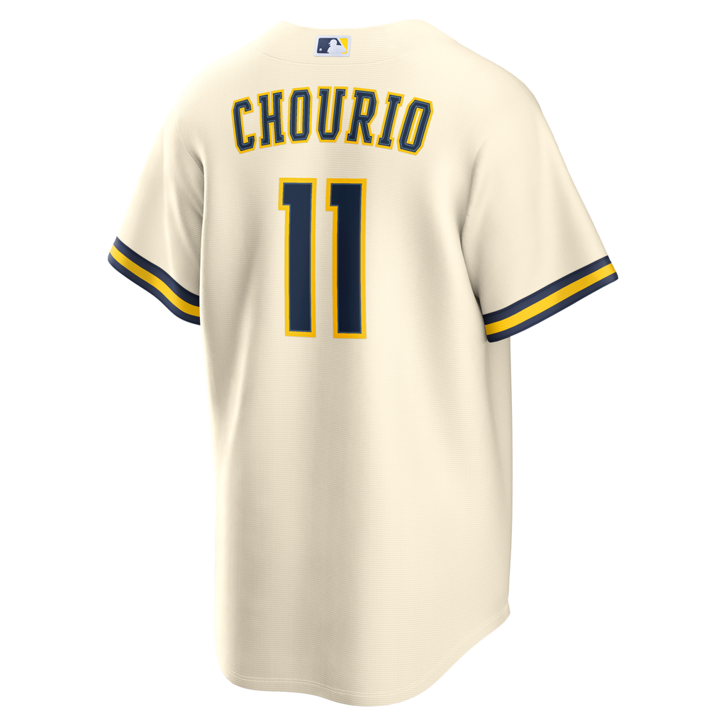 Milwaukee Brewers Jackson Chourio Cream Home Replica Baseball Jersey