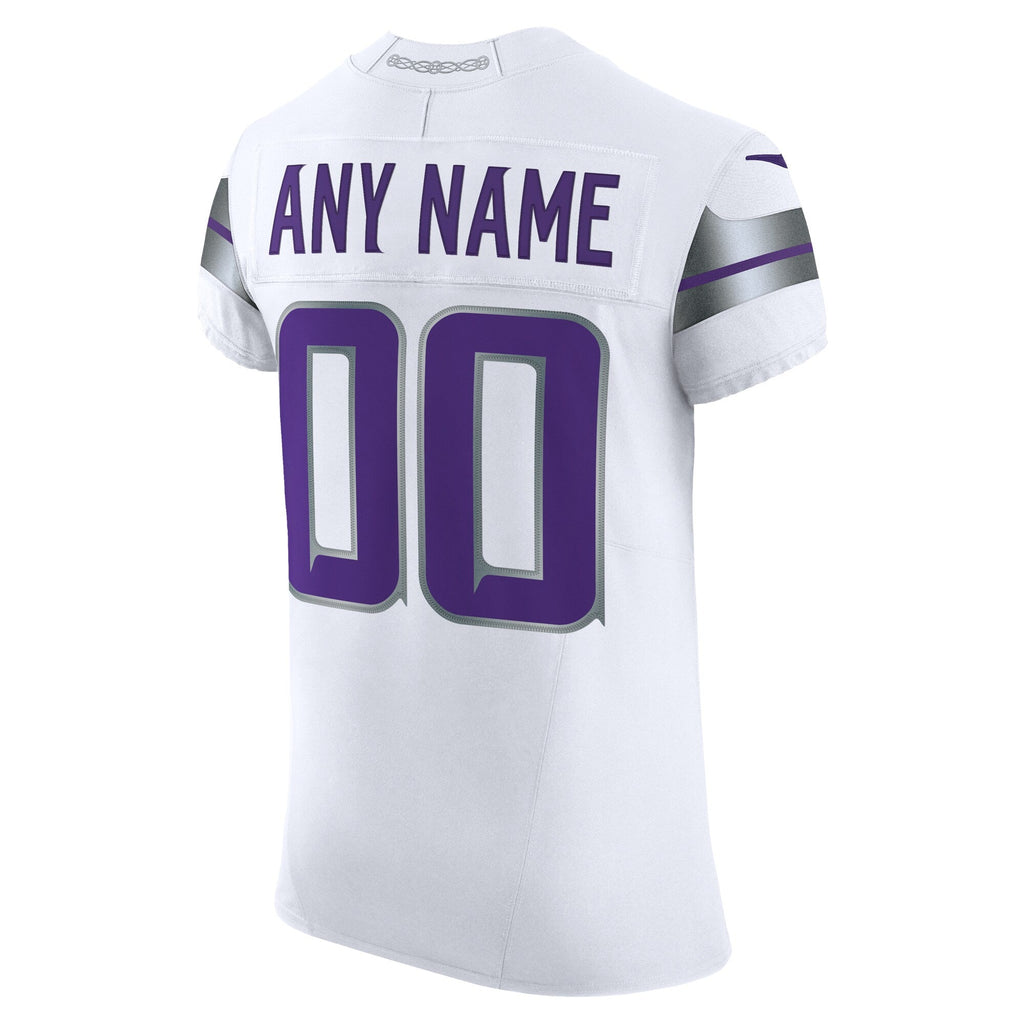 Minnesota Vikings White Vapor F.U.S.E. Elite Custom Football Jersey