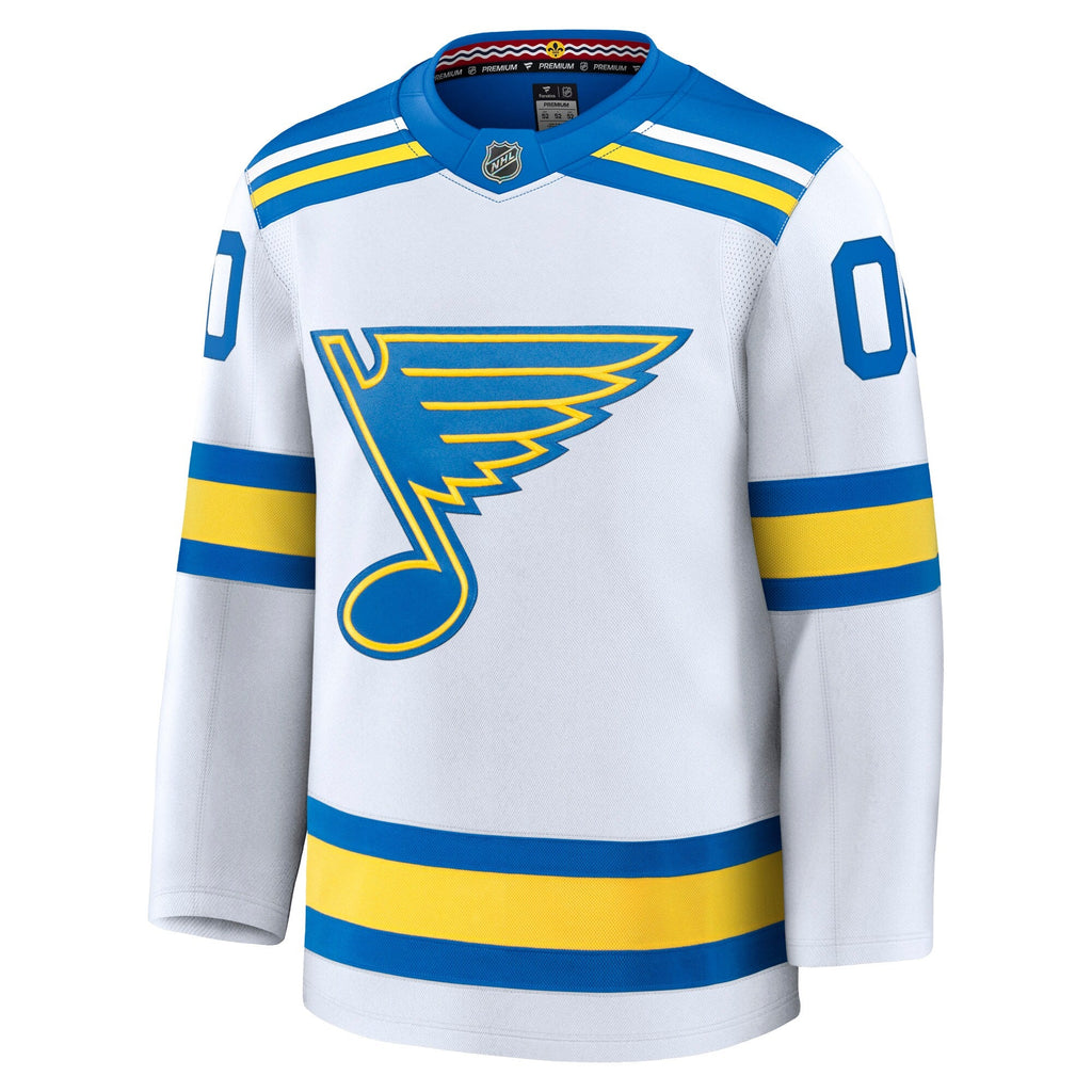 St. Louis Blues White Away Premium Custom Jersey