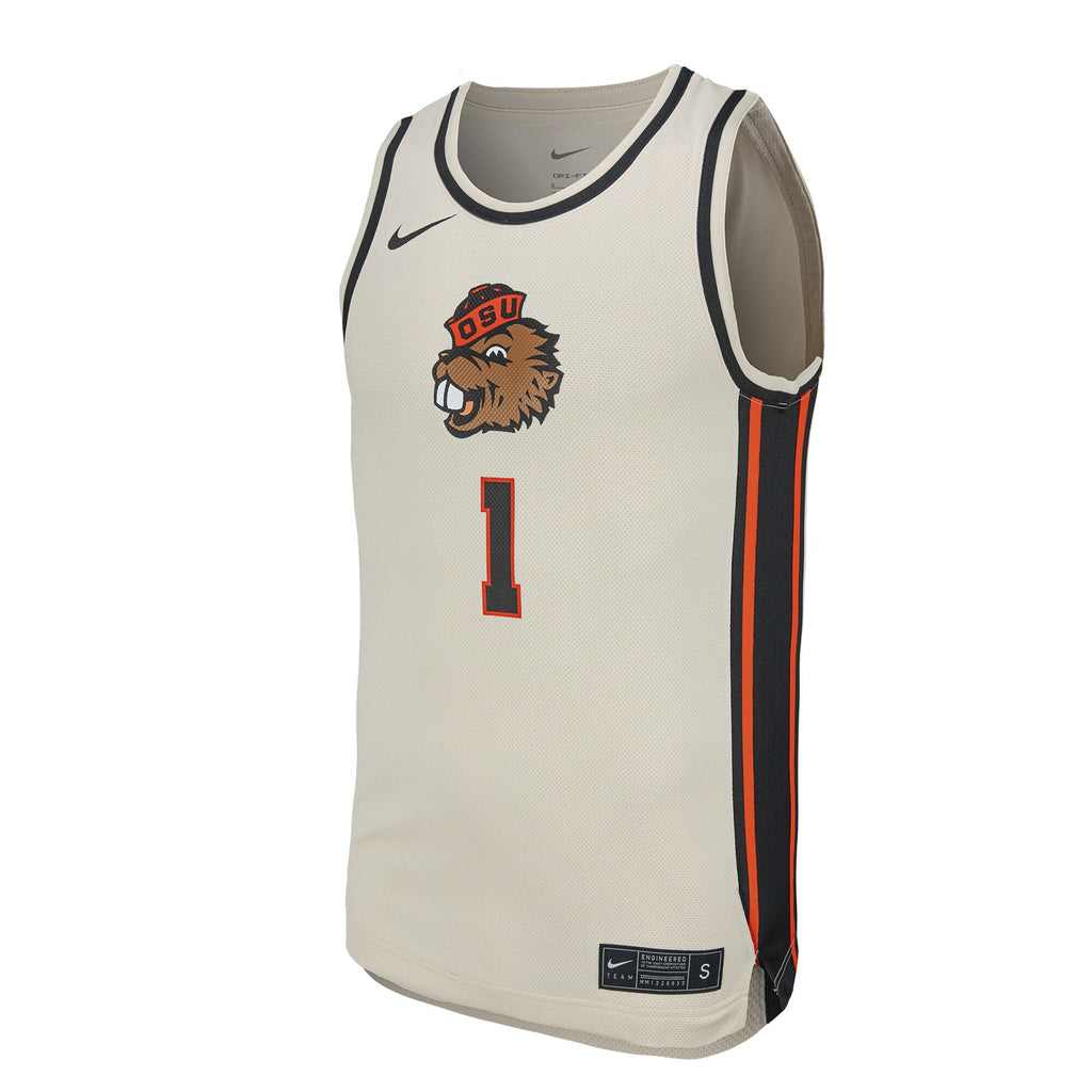 Natural Oregon State Beavers Replica Basketball Jersey