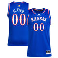 Kansas Jayhawks Pick-A-Player NIL Basketball Jersey - Royal