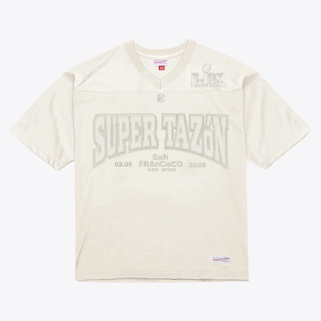 Bad Bunny x Super Tazón Cream Bad Bunny Legacy Football Jersey