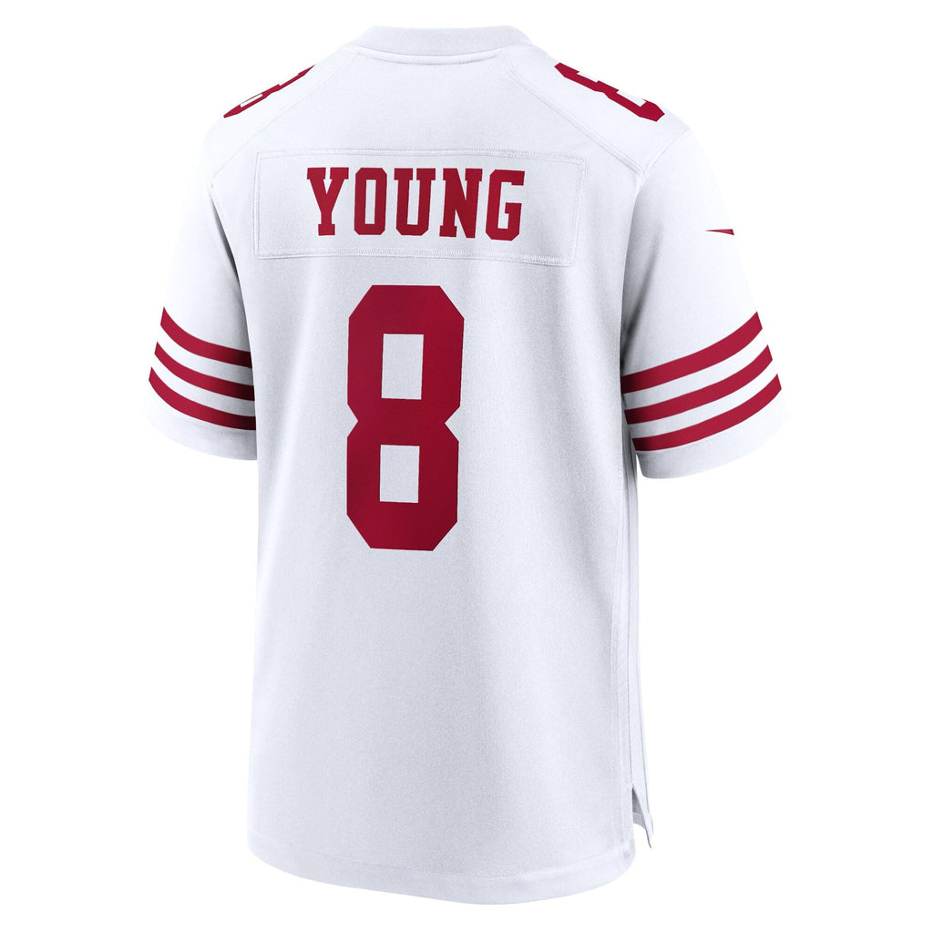 San Francisco 49ers Steve Young White Retired Player Game Football Jersey