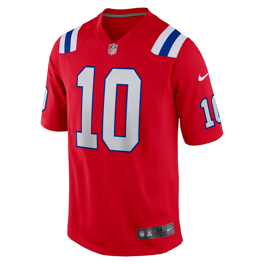 New England Patriots Drake Maye Red Player Game Football Jersey