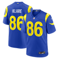 Los Angeles Rams Max Klare Royal Team Game Football Jersey