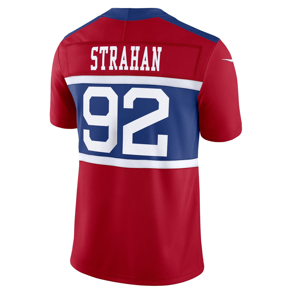 New York Giants Michael Strahan Century Red Alternate Vapor F.U.S.E. Retired Player Limited Football Jersey