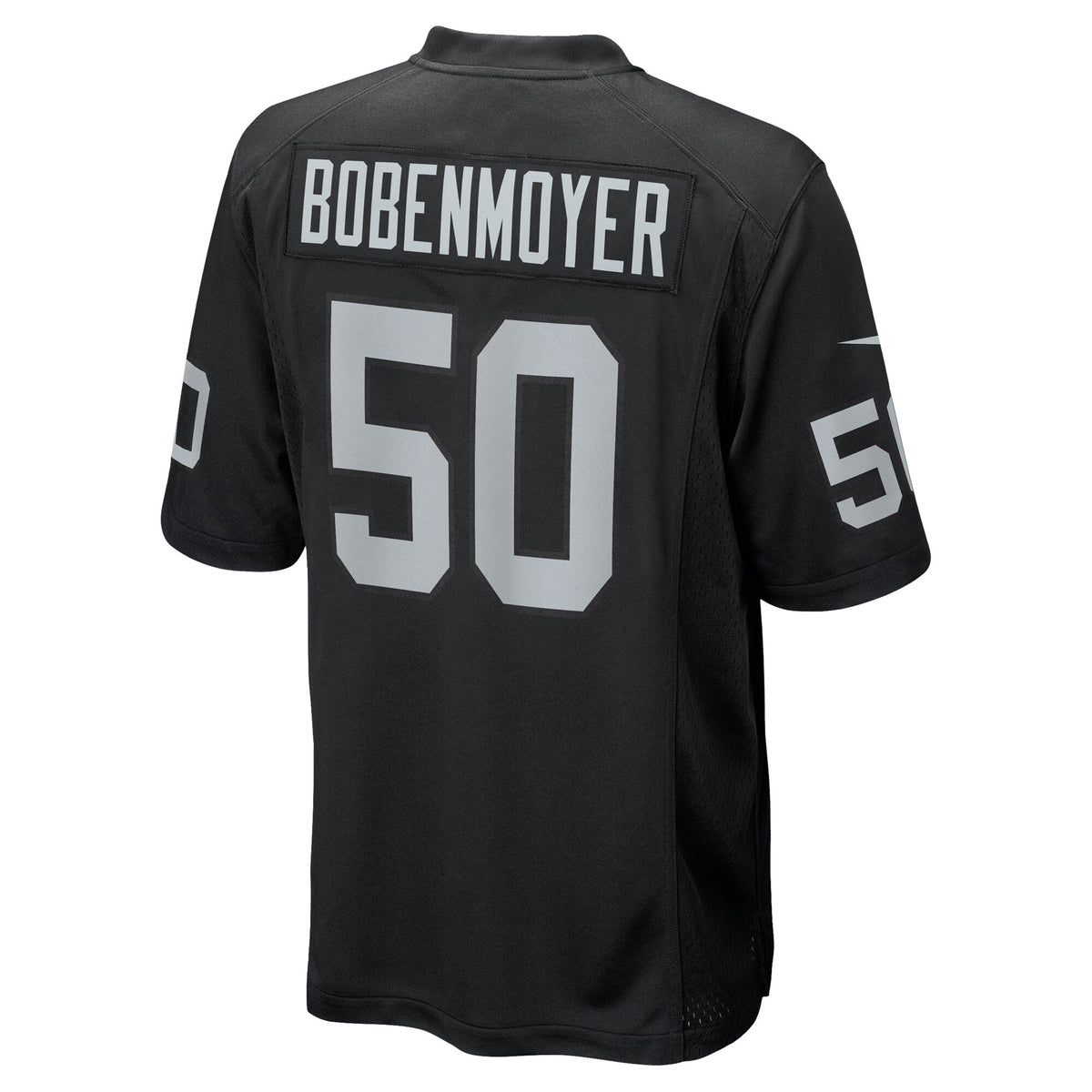 Las Vegas Raiders Jacob Bobenmoyer Black Game Player Football Jersey