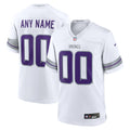Minnesota Vikings White Alternate Custom Game Football Jersey