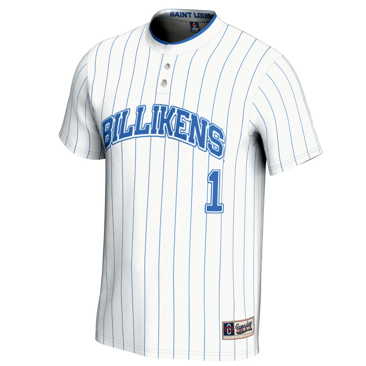 #1 Saint Louis Billikens Lightweight Softball Jersey - White