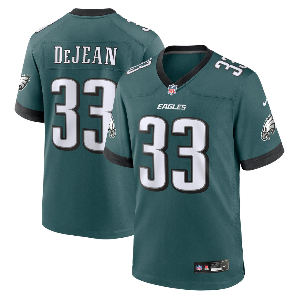 Philadelphia Eagles Cooper DeJean Green Game Football Jersey