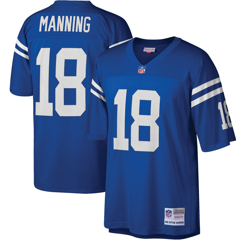 Indianapolis Colts Peyton Manning Royal Big & Tall 1998 Retired Player Replica Football Jersey