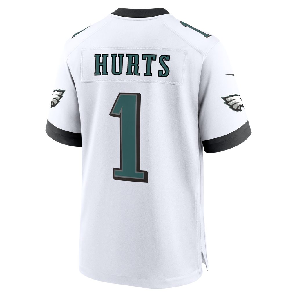 Philadelphia Eagles Jalen Hurts White Game Football Jersey
