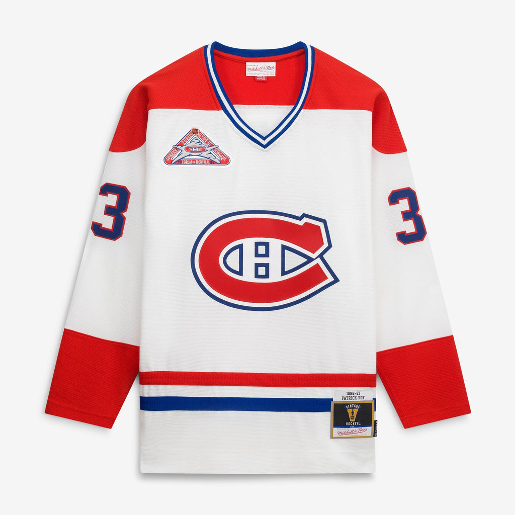 Montreal Canadiens Patrick Roy White 1992 Power Play Jersey