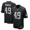 Las Vegas Raiders Charles Snowden Black Team Game Football Jersey