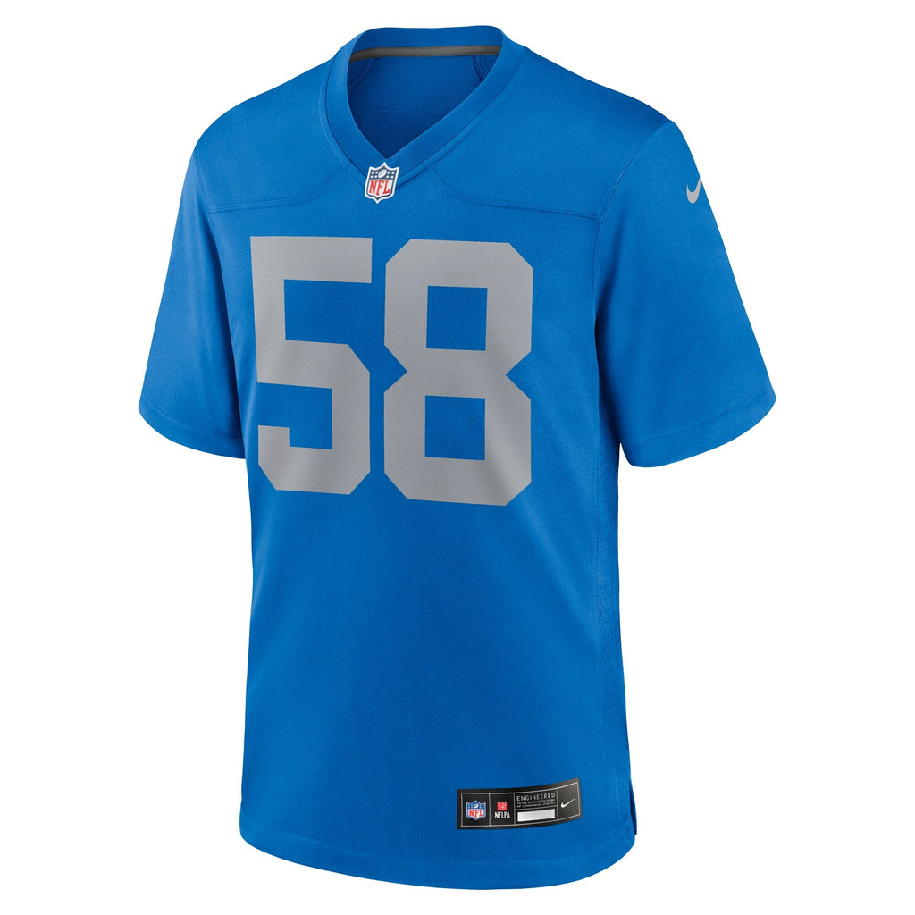 Detroit Lions Penei Sewell Blue Alternate Game Football Jersey