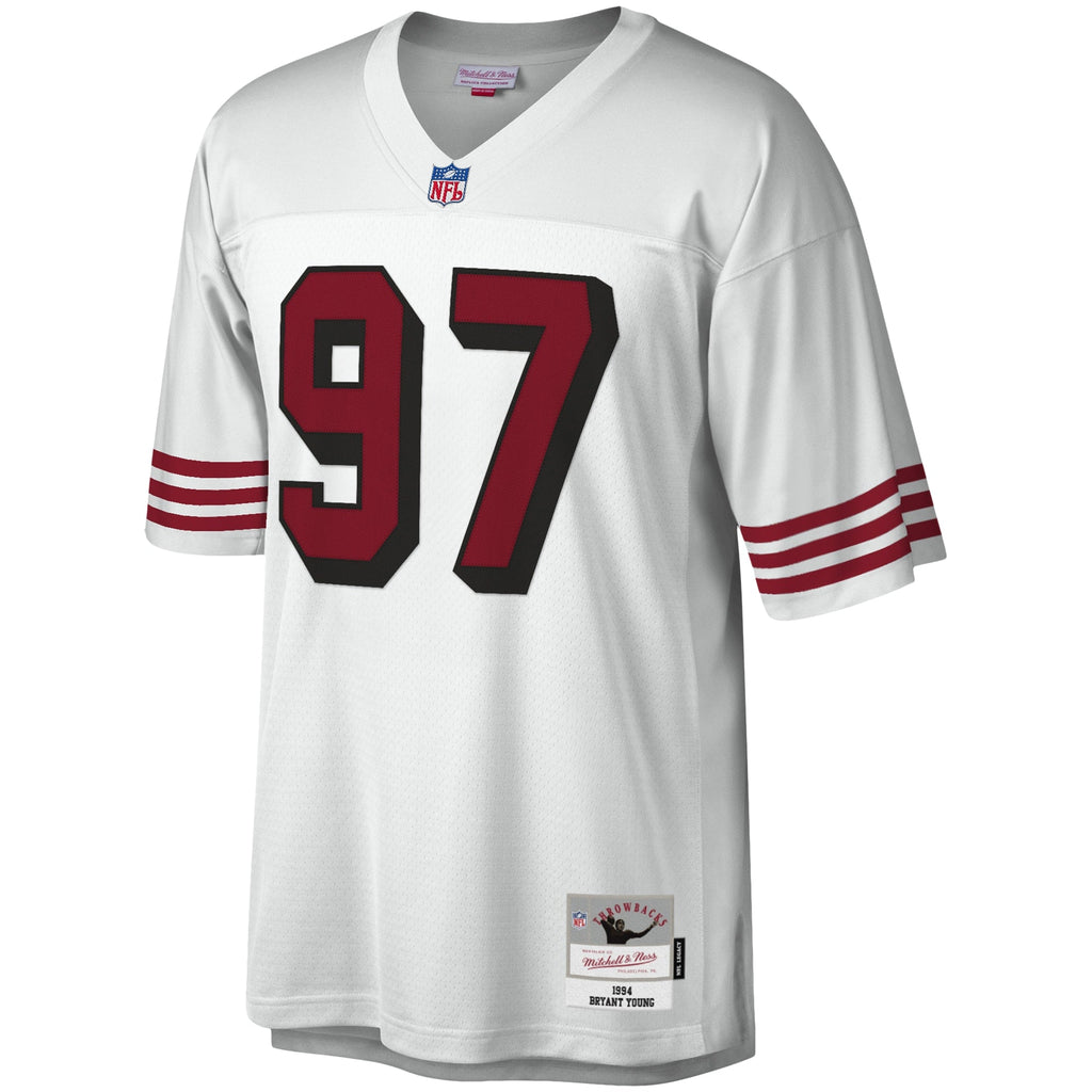 San Francisco 49ers Bryant Young White Legacy Replica Football Jersey