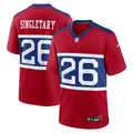 New York Giants Devin Singletary Century Red Alternate Player Game Football Jersey