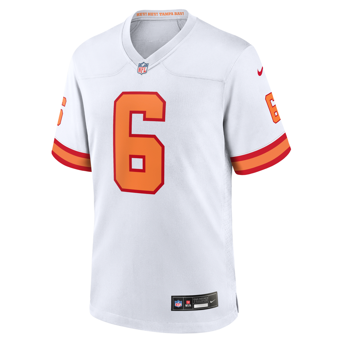 '76 Tampa Bay Buccaneers Baker Mayfield White Player Game Football Jersey