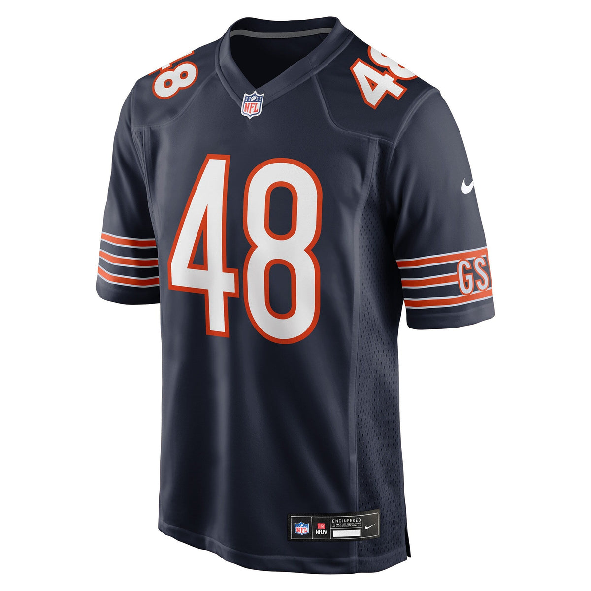 Chicago Bears D'Marco Jackson Navy Team Game Football Jersey