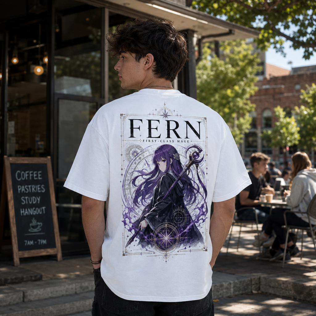 Fern Frieren Anime Graphic Tee - First-Class Mage