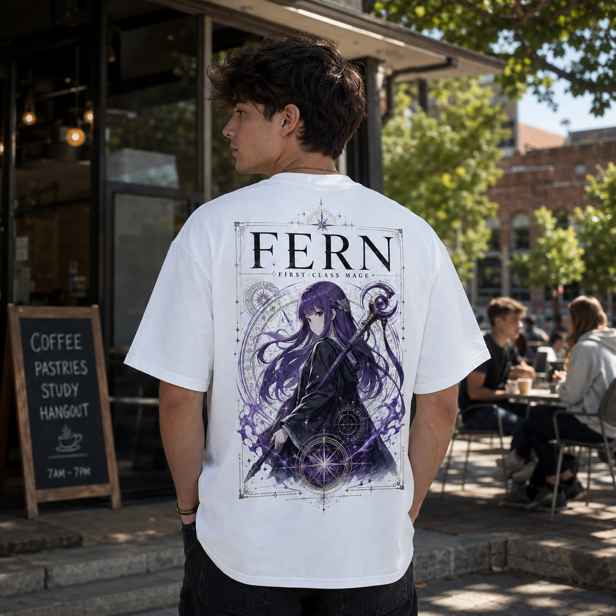 Fern Frieren Anime Graphic Tee - First-Class Mage